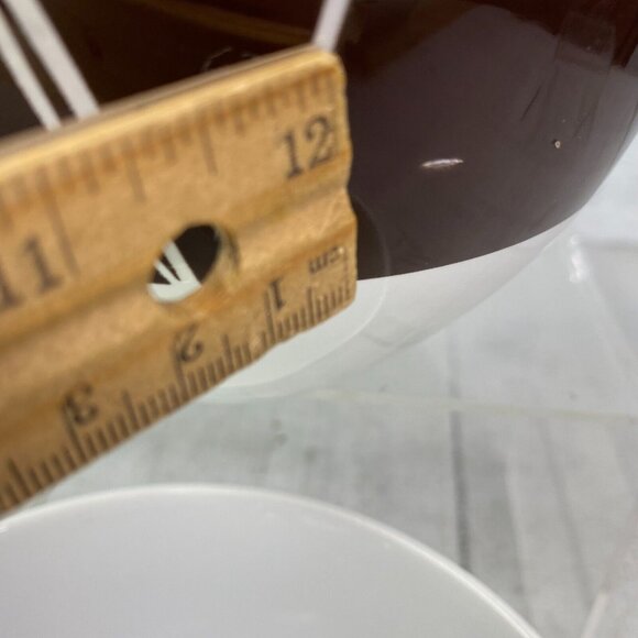 Home Target DUSK Brown Geometric Leaves White Stoneware Soup Cereal Bowls  Set 2 - Picture 15 of 16